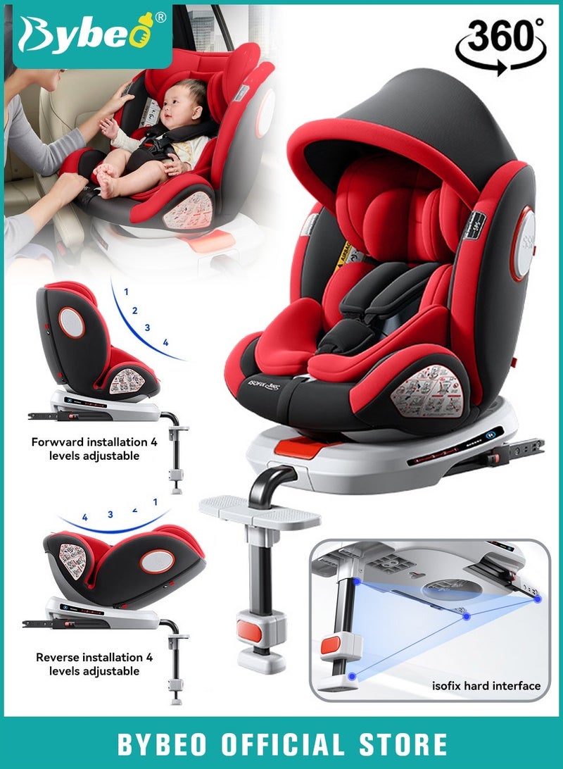 Bybeo ﻿Baby Safety Car Seat for Infant/Kids with ISOfix Interface and Load Leg, Convertible Toodler Car Seat with 5-Point Safety Harness and 10 Level Adjustable Headrest, Rearward/Forward Facing, Up to 36kg - Image 1